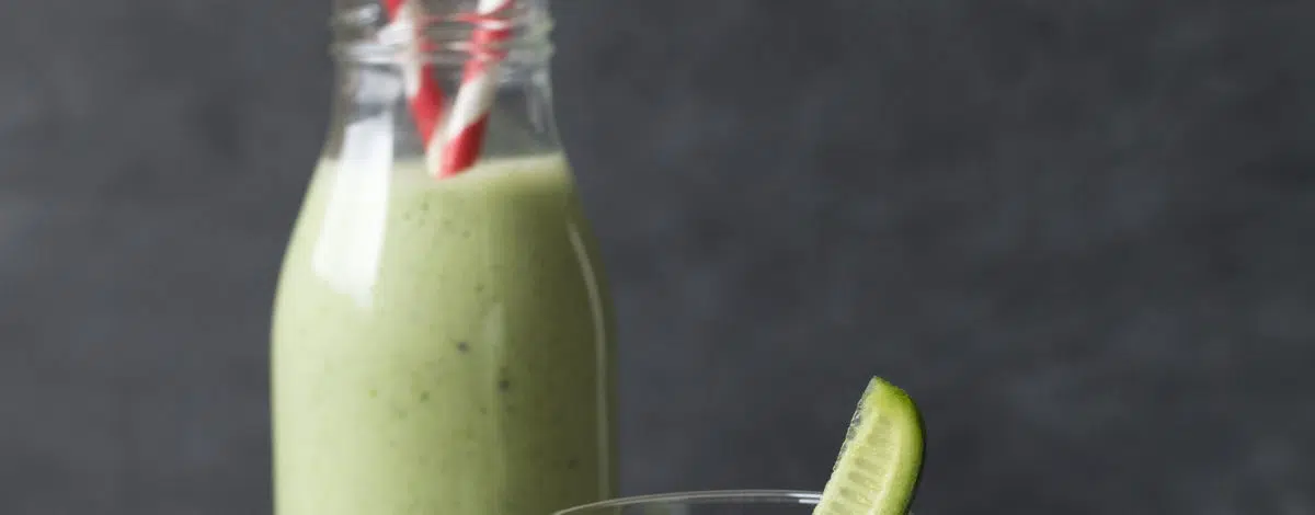 Smoothie à la crème de concombre